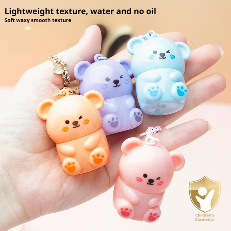 Bear Chapstick – Cute Little Bear Lip Balm with Fruit Flavors & Moisturizing Formula, Adorable Animal-Shaped Stick for Girls, Teens & Lip Care Lovers (Cantaloupe) - Image 2